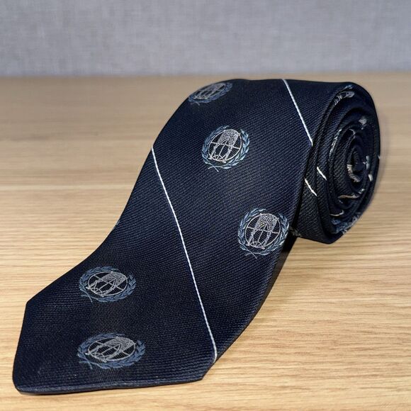 Crest Other - Vintage ISSVD Medical Novelty Tie Navy Blue Crest Logo Vulvar Disease Support
